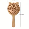 Peine de Airbag, Peine Infantil, Peine Antiestático, Peine Masajeador de Cojín de Aire de Bambú, Cabello Suave Sin Enredos, Peine Práctico para el Cuidado del Cabello y el Cuero Cabelludo