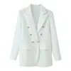 Para Comercio Exterior Transfronterizo Aliexpress 2026 Nuevo Blazer de Moda Elegante Estilo Francés de Doble Botonadura de Gama Alta Ajustado