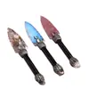 Daga de Proteína de Ágata de Cristal Natural Obsidiana Más Vendida Transfronteriza, Adorno de Decoración para Hogar y Oficina