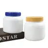 Botella de Vitaminas Contenedor de Polvo de Boca Ancha Pe1000G Frasco Azul Gordito Paquete de 0.5 kg 500g Recipiente de Plástico para Pellets de Mascotas
