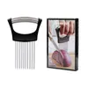 Agulha de Cebola de Aço Inoxidável Inseridor de Cebola Utensílio de Cozinha Agulha para Soltar Carne de Bife Suporte Multifuncional para Fatiar
