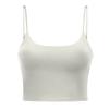 Novo Cinto Fino Sexy Top de Yoga com Costas Bonitas Meio Umbigo Alça Fina Roupa de Yoga com Bojo Colete de Yoga para Mulheres