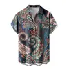 Camisa de Manga Corta Nueva de Venta Caliente para Hombre Vacaciones en Hawái Llamas Impresión 3D Casual Versátil Top para Hombre 2024