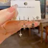 Pendientes de Estrella Cruzada Retro Personalizados Estilo Francés, Pendientes Versátiles de Diseño Elegante y Lujoso al por Mayor