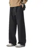 Pantalones Rectos de Pierna Ancha de Lyocell para Hombre 2026 Primavera/Verano Nuevo Estilo Sueltos Versátiles Casuales Pantalones de Hombre Estilo Americano Mezclilla Sintética Pantalones Largos