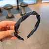 Estilo Coreano Estilo Mori Elegante Retrô Estilo Jeans Torcido Moda Rejuvenescedor Cabelo Fino Carimbo Versátil Antiderrapante Faixa de Cabeça
