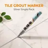 Plumón sellador para azulejos de cerámica y baldosas de piso, sellador especializado que cambia de color, herramienta de construcción, plumón reparador de color para juntas, plumón de retoque de color para muebles de secado rápido