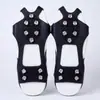 Crampón deportivo simple antideslizante resistente al desgaste para montañismo en nieve, 10 dientes, color amarillo, para exteriores, transfronterizo, senderismo, engrosado