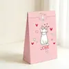 Sacolas de Presente para Gatos, Sacolas de Mão para o Dia dos Namorados, Sacolas de Papel para Lembrancinhas de Casamento, Sacolas para Embalagem de Doces, Festa de Jardim de Infância