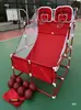 Cesta de basquete infantil máquina de arremesso simples dupla brinquedo interativo pai-filho jardim de infância atividades esportivas tabela montada na parede
