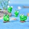 Rei Sapo Guowei paisagem diy desenhos animados enfeites plástico PVC pequenos enfeites jardinagem paisagismo animais fofos decorações