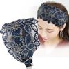 Diadema para Mujer, Diadema Ancha de Encaje, Diadema con Lazo Estilo Coreano, Accesorio para el Cabello de Adulto, Adorno para el Cabello Antideslizante, Versátil