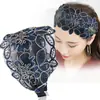Diadema estilo étnico horquilla de ala ancha con dientes femenina antideslizante simple cobertura para cabello blanco diadema anillo para presionar el cabello temperamento femenino cobertura para cabello blanco