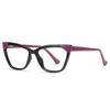 Gafas de montura Moda Ojo de Gato Gafas Anti-luz Azul literarias Tendencia Europea y Americana espejo plano TR90 tirachinas transfronterizo 2040