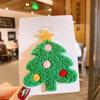 Novo grampo de cabelo de Natal, boneco de neve fofo, BB Clip, acessórios de cabelo de árvore de Natal de pelúcia, grampo de cabelo de alce de pelúcia