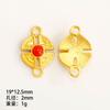 Aretes de Pavo Real Esmaltados, Colgante de Flor de Magnolia, Flor de Camelia de Doble Anillo, Accesorios de Aretes de Hoja Roja del Sur, Cloisonné de Venta Directa