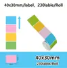 Adecuado para Etiquetas de Nombre Shuofang T50Pro Yakelaidong, Etiquetas Planas de Papel Térmico Sintético con Dibujos Animados No Adhesivas