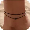Design de Comércio Exterior da Amazon Tornozeleira Cruz de Cobre Minimalista para Mulheres, Estilo Doce-Cool Exquisito, Joia de Pé Empilhável Personalizada