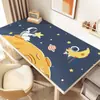 Tapete de mesa de astronauta, tapete de mesa para escrita de estudante, tapete de mesa especial para crianças, toalha de mesa para mesa de estudo e escrita, tapete de mesa