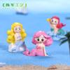 Mini paisaje diy jardín bonsai adornos sirena resina manualidades accesorios paisaje marino decoración acuario