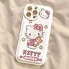 Hellokitty es Adecuado para Funda de Teléfono Móvil Apple 13Pro Iphone11/12 Dibujos Animados 14 Cáscara Suave de Burbujas 15 Anticaídas