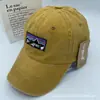 Gorra de moda europea y americana, gorra de béisbol lavada de marca de tendencia de verano, gorra casual vieja de visera curva, gorra de montaña bordada con protección solar