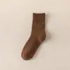 Meias de Inverno Masculinas, Meias Grossas de Cano Longo, Forradas com Fleece, Resistentes a Odores, Meias de Terry Resistentes ao Frio, Meias Térmicas de Cano Longo
