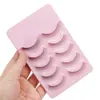 Paquete al por mayor de cinco pares de pestañas postizas para salones de belleza y escuelas, pestañas de práctica para principiantes, herramientas para extensión de pestañas