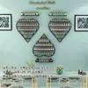 Soporte para Arte de Uñas Montaje en Pared Forma de Corazón Soporte de Exhibición de Celebridades de Internet Soporte de Exhibición para Esmalte de Uñas Gel Estante de Pared para Salón de Uñas Vitrina