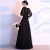 Vestido Formal de Comercio Exterior 2026 Nuevo Vestido Negro de Banquete para Adultos, Elegante y Sofisticado, Adelgazante y Favorecedor de la Figura Vestido de Fiesta