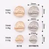 Botones Metálicos Cosidos a Mano con Forma de Hoja para Abrigos de Lana, Chaquetas, Trajes, Ropa Formal, Botones, Botones Dorados, Accesorios para Ropa