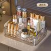 Caixa Organizadora de Cosméticos para Mesa com Pés Altos, Armazenamento e Organização de Produtos de Skincare, Batom, Perfume, Prateleira Organizadora com Efeito Ondulado