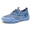 Zapatos de Hombre Verano Nuevo Transpirable Calado Malla Zapatos Zapatillas de Moda para Hombre Combinación con Todo Suela Gruesa Tejido de Mosca Zapatos Casuales con Agujeros