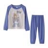 Pijamas de primavera y otoño para niñas Traje de manga larga para niños Ropa de casa linda para niñas medianas y grandes Ropa exterior para padres e hijos