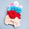 2020 Nova Faixa de Cabelo para Bebê Acessórios de Cabelo Elásticos para Bebê Faixa de Cabeça com Laço de Renda de Nylon para Crianças Conjunto de Três Peças