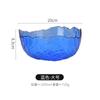 Bol de Vidrio Martillado con Borde Dorado Japonés Venta al por Mayor Set de Vajilla Transparente Estilo Nórdico Bol de Postre Plato Bol de Vidrio