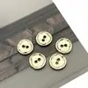 Botones Metálicos Irregulares de Dos Agujeros Estilo Retro Desgastado de 11 mm para Camisas Suéteres Cardigans de Hombre y Mujer Botones Pequeños