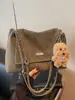 2025 Nuevo Bolso de Hombro de Textura de Alta Gama para Otoño e Invierno Bolso Grande de Capacidad para el Trabajo Bolso Tote para Mujer Bolso Cruzado Simple