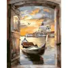 Pintura al Óleo Digital de Flor de Cerezo DIY Pintado a Mano Pintura Decorativa Escénica para Sala de Estar Popular Pintura de Compra Grupal ozon