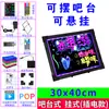 Quadro Negro Pequeno com LED para Publicidade e Exibição Quadro Fluorescente para Uso em Bancas e Lojas Quadro de Publicidade Eletrônico Manuscrito Apagável