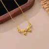 Collar de Lazo para Mujer 2025 Nuevo Diseño Micro-Embellished Nicho Elegante Lujo Accesible Cadena Clavicular Simple Regalo para Mejores Amigas