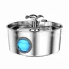 Fonte de Água para Gatos Amazon Aço Inoxidável Circulação Automática Água Corrente Sem Vazamento de Eletricidade Fonte de Água para Pets Alimentador de Pets