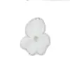 Aplique Floral Bordado com Miçangas de Alta Qualidade e Resistência com Broche de Flor Branca 3D para Vestidos de Noiva, Bolsas, Sapatos e Decorações de Chapéus