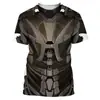 Armadura deportiva personal 3D con estampado digital para hombre, europea y americana, transpirable, holgada, camiseta que se puede personalizar, 2024