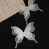 Pinza para el Cabello de Mariposa de Tul Súper de Hada, Dulce y Elegante, con Tres Capas y Pedrería, Pinza Lateral para Flequillo DIY, Accesorio para el Cabello, Pinza Lateral, Adorno para el Cabello
