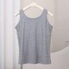 Camisola de Mujer con Almohadilla en el Pecho Ajustada para Usar Debajo o Exterior Sin Mangas Espalda Hermosa Top de Copa de Una Pieza Color Piel