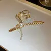 Grampo de Cabelo Transfronteiriço Versátil e Simples, Garra de Cabelo de Metal, Presilha Tubarão para Coque de Cabelo, Presilha de Cabelo Garra Grande, Acessórios de Cabelo Atacado