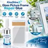 Adhesivo para reparación de marcos de vidrio KineShineX: adhesivo transparente y fuerte para reparar grietas y huecos en marcos de vidrio