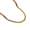Joyería transfronteriza Europa y Estados Unidos moda nuevo collar de oro chapado en oro de 18 quilates para hombre collar lateral de 6 mm fabricantes venta al por mayor