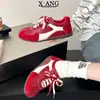 Zapatos de entrenamiento alemanes de estilo retro con cordones, de piel auténtica para mujer, modelo nuevo de otoño 2026, zapatillas deportivas casual versátiles